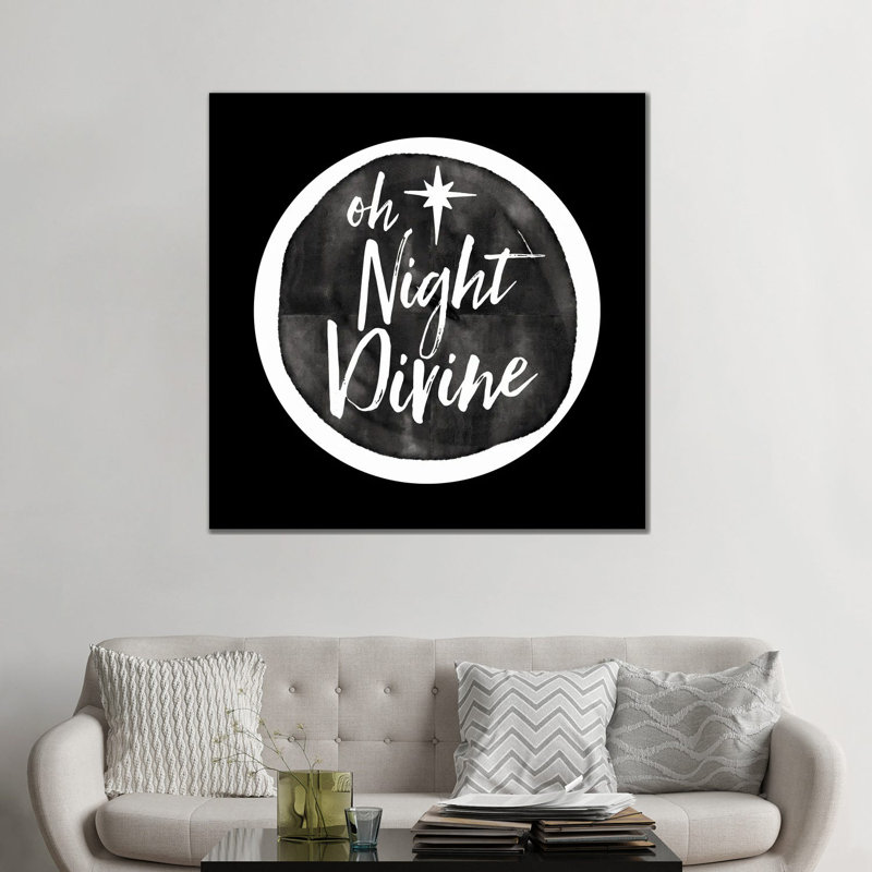«Oh Night Divine», reproduction d'art sur toile tendue, H 48 po x l 48 po, Toile tendue, Ne s’applique pas