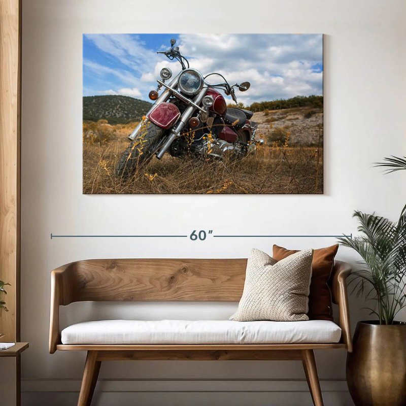 Moto classique Mehar, H 32 po x l 48 po
