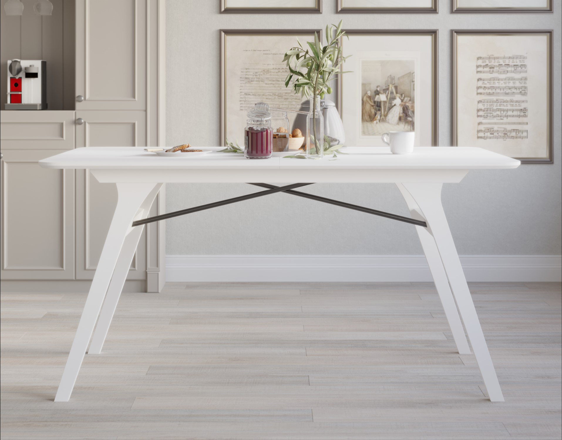George Oliver Solid Wood Base Dining Table | Wayfair