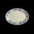 Oval Platter Rolled Edge Blue Mex