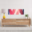Art mural contemporain abstrait abstrait rose-522707809