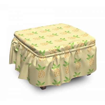 Housse pour repose-pieds ananas
