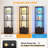 Dimmable Display Cabinet With 3-Color LED Lights & Motion Sensor, Bookshelf With Drawer For Collectibles, Trophies, Toys, And Books
