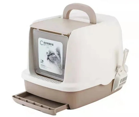 Gower Plastic Litter Box, Brown