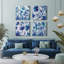 Ensemble de 4 reproductions d'art sur toile encadrées-729968652