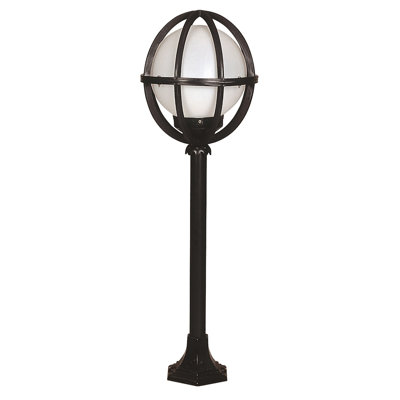 Lampadaire noir câblé à 1 lumière de 39 po H Aarjan (double)