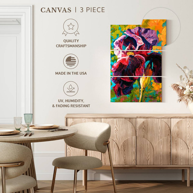 Harnek Iris Study I, 74" H x 48" W