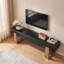 Meuble télé en bois massif de 160 cm (63 po), noir-1201613961