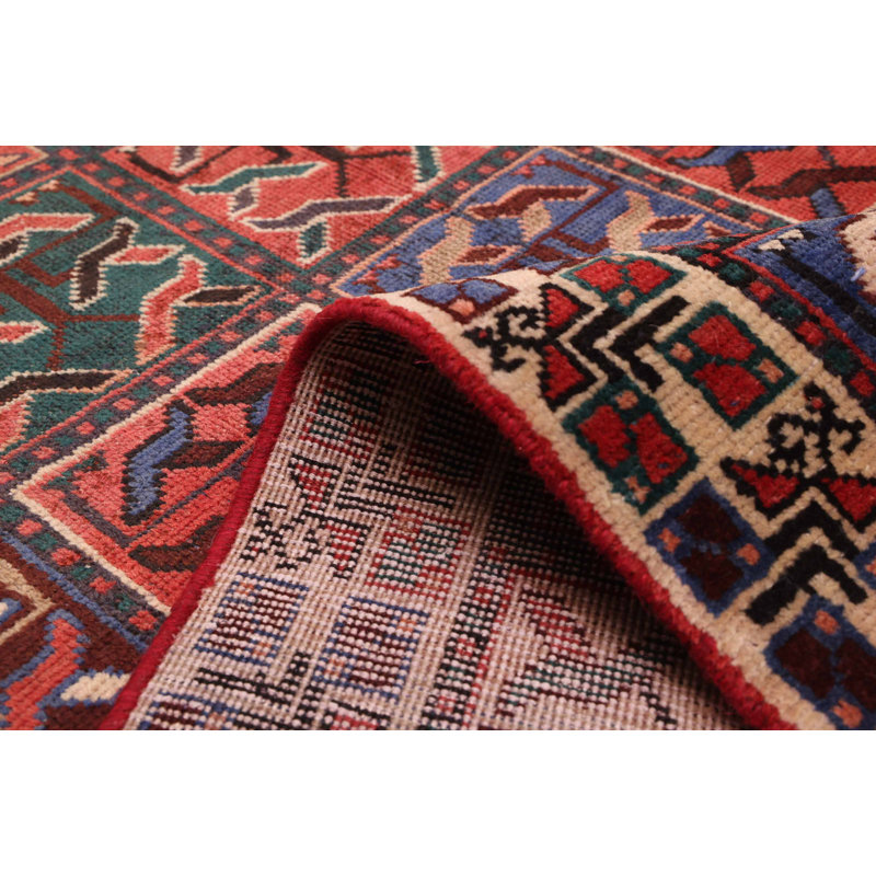 Tapis rouge rétro Kayseri 4 pi 4 po x 9 pi 1 po