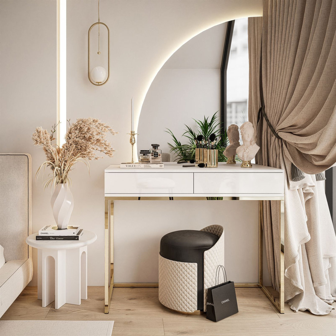 Dalshawn Quinnie Dressing Table with LED Mirror