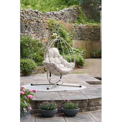 Lyon Anthracite Outdoor Single Hanging Chair