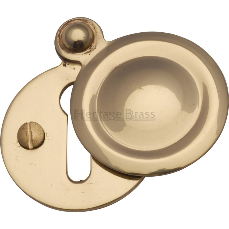 Heritage Brass Heritage Round Covered Keyhole, Polished Brass