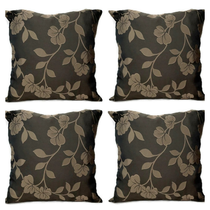 Lynnfield Floral Square Throw Pillow Cover
