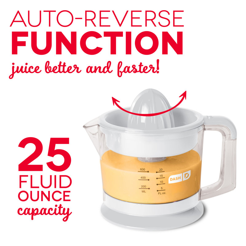 Dash Dual Citrus Juicer, White