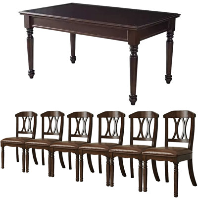 Ensemble de salle à manger rectangulaire L 62,99 po x l 35,43 po Taniqua