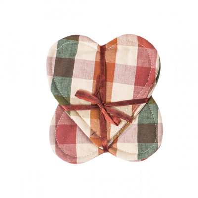Cotton 4 Piece Coaster Set