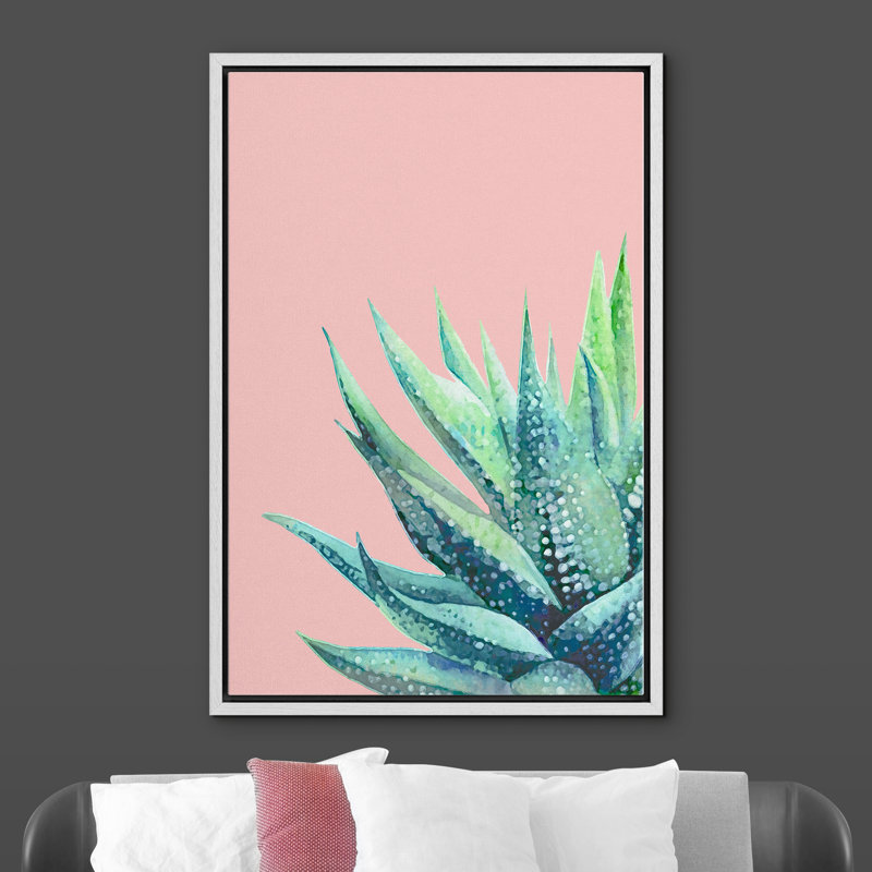 Peinture sur toile, cadre flottant, Blanc, H 16 po x l 24 po x P 1,5 po
