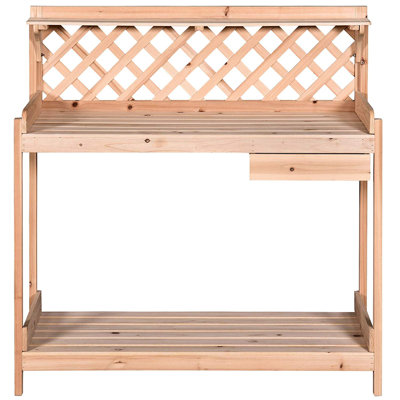 Aalimah Wood Potting Bench