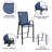 Outdoor Dining Set - 4-Person Bistro Set - Outdoor Bar Table with All-Weather Patio Stools-1194941080