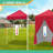5 Ft. W x 5 Ft. D Outdoor Pop Up Steel Canopy Portable Tent with 4 Sidewalls-110567911