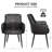 Modern Textured Faux Leather Dining Chair-1216508364