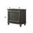 Metallic Gray Finish Nightstand