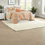 Ensembles de literie confortables en polyester orange, style moderne pour la maison