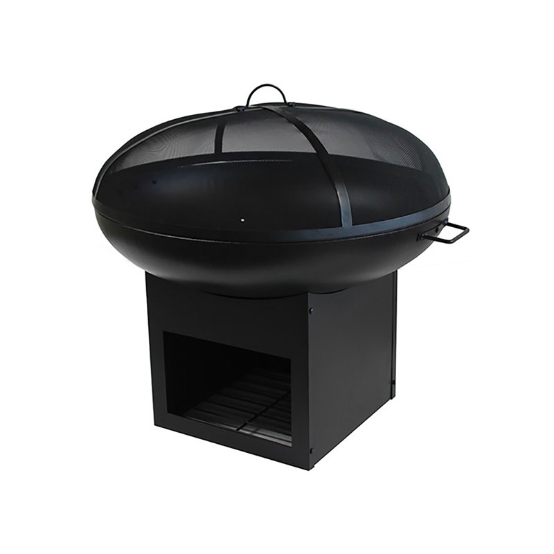 Virgile Round Steel Smokeless Fire Pit