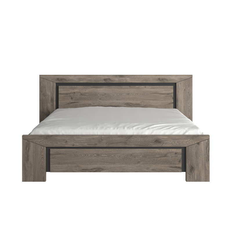 Rosenkranz Bed Frame, Double (140 x 190 cm), Brown
