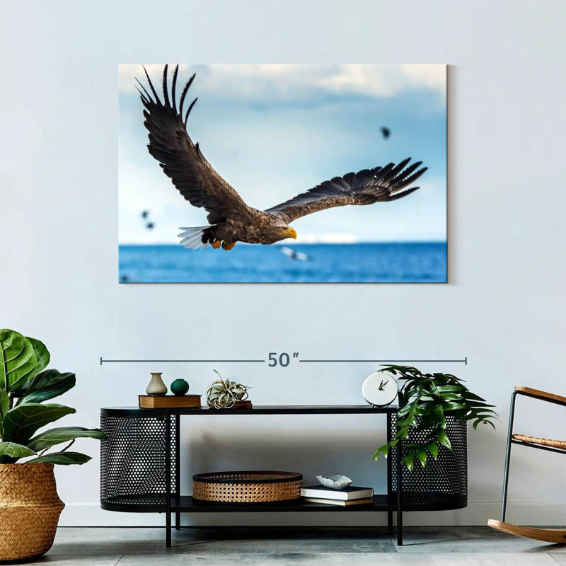 Eagle In Flight, 30" H x 45" W