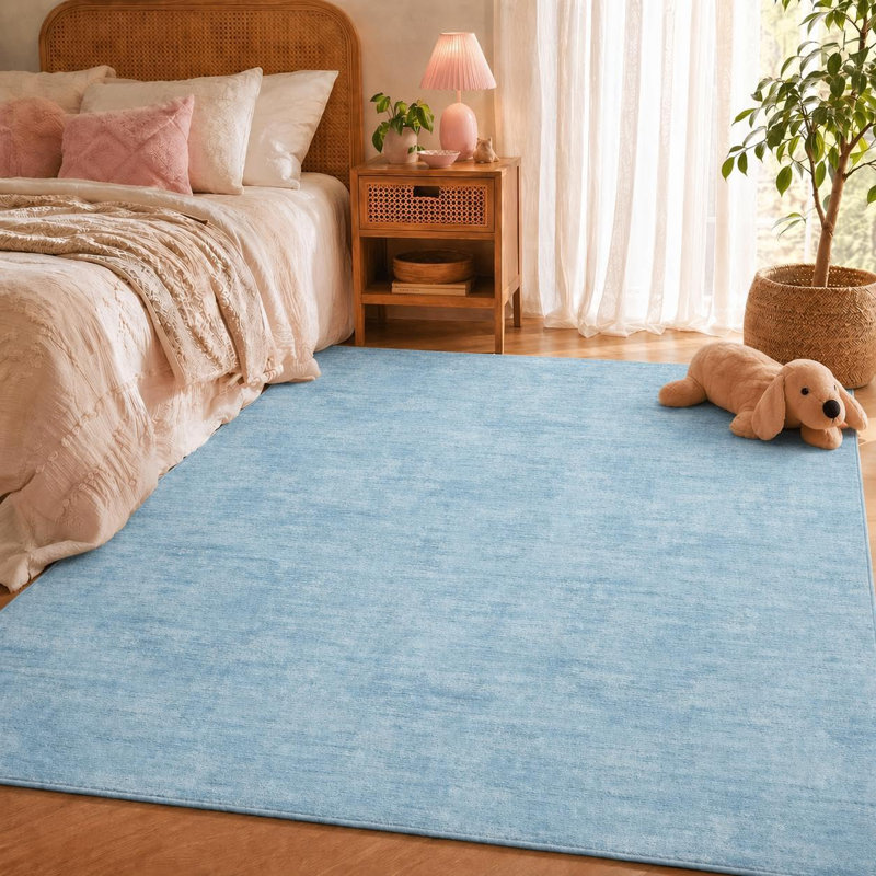 Rectangle Area Rug, Light blue, 60*230cm