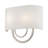 2 Light Bronze Large ADA Sconce With Hand Crafted Off-White Fabric Shade-884744088