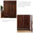 Dark Coffee Solid Wood Shoe Storage Bench