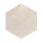 Tuile de marbre hexagonal, marbre blanc