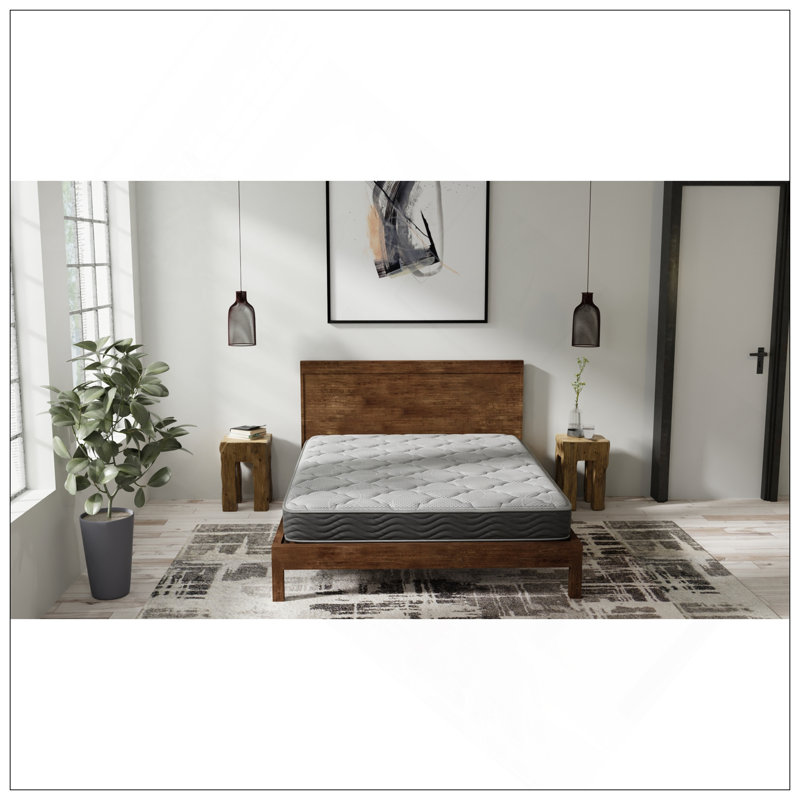 Hybrid 8 Inch Firm Mattress With Pocketed Coils, Twin