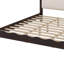Wood Platform Bed With Upholstered Headboard-357374475-357374478