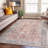 Kromer Medallion Machine Washable Red/Blue Area Rug-420144999