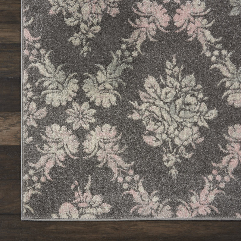 Tapis traditionnel gris Deedra, Rectangle 2 pi x 4 pi