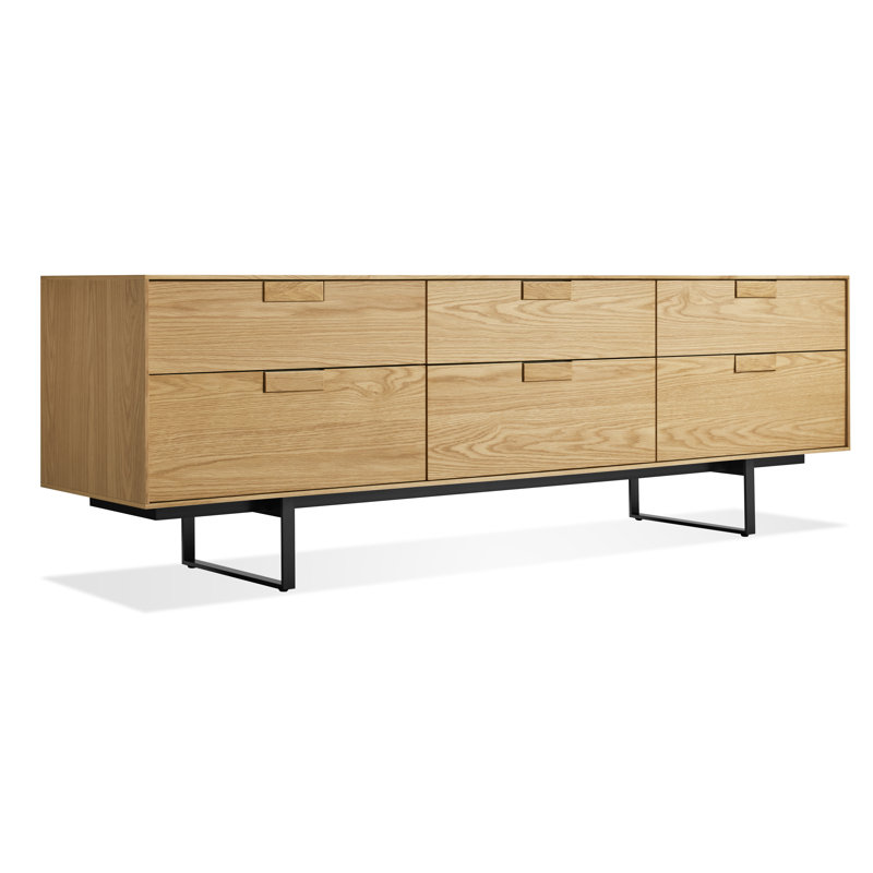 Series 11 Media Console, White Oak/Oblivion