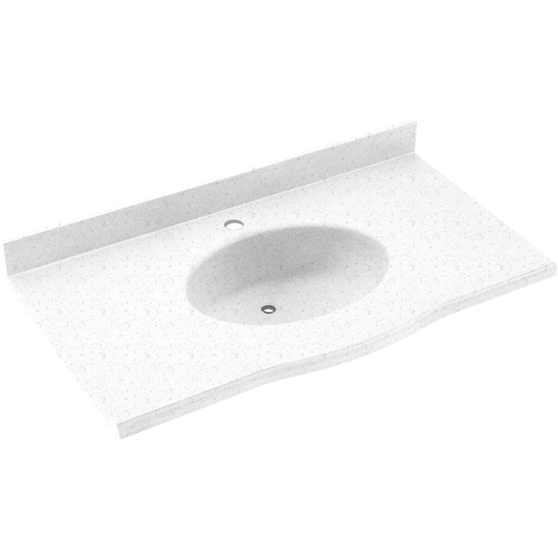 Plateau de meuble-lavabo simple 55 po Europa, Granit de l'Arctique