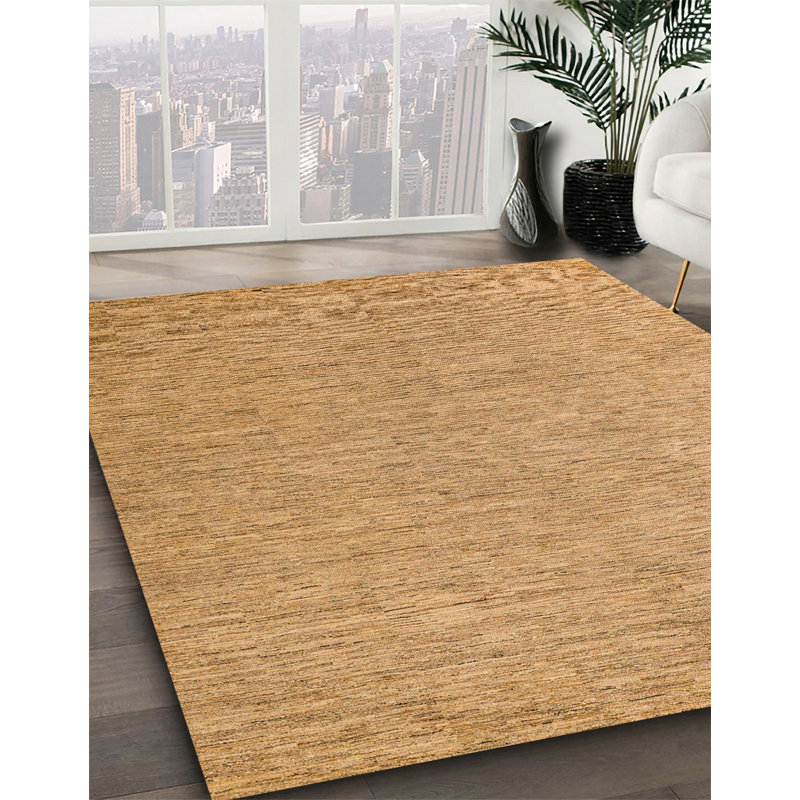Tapis décoratif multicolore à motif abstrait, Carré 7 pi