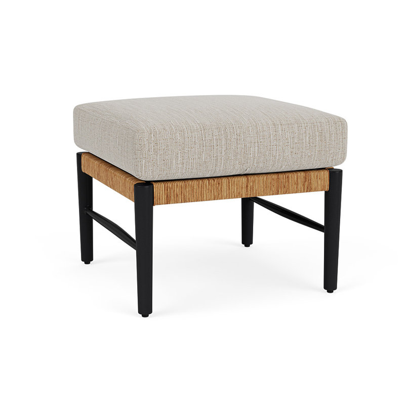 Galloway Outdoor Ottoman, Friendly Flax