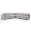 Nuccio 5-Piece Modern Minimalist Soft-Upholstered Sectional With Pillow Back
