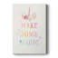 Sweet Unicorn IV - Wrapped Canvas Print-2090348769