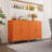 Small 2 Transparent Door Metal Storage Side Buffet Cabinet For Bed Room,Living Room,Entryway,Hallway,Home,Hotel,Office,Garage,Kitchen,4 Removable Shelf.-1206816966