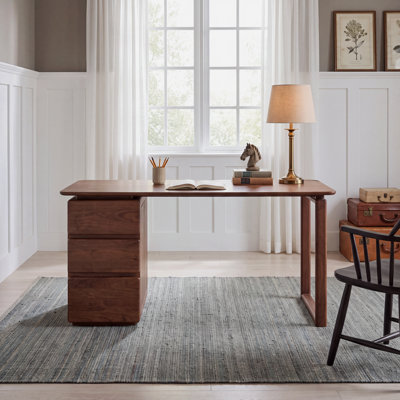 Bureau d'écriture avec 3 tiroirs MCM