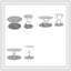 Ensemble de tables basses Modern Glass-1636046862