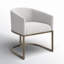 Wiley Fabric Upholstered Solid Back Arm Chair-2145430037