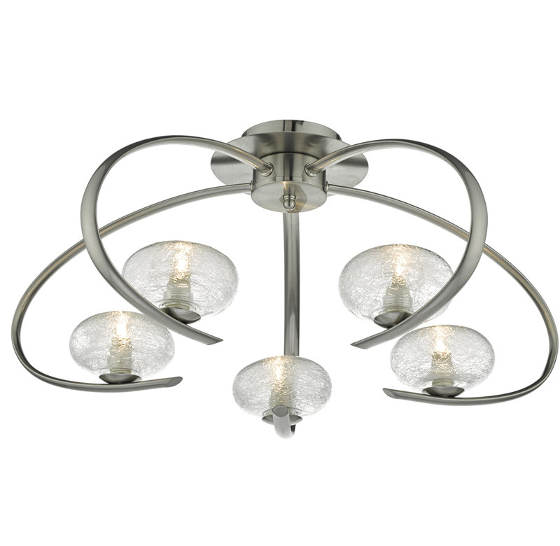 Mcginnis Glass Semi Flush Mount