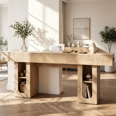 Console avec tablettes de rangement